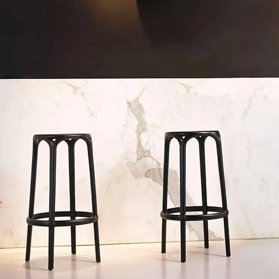 Sgabello da esterno Brooklyn Vondom H 66 cm, in polipropilene Viadurini