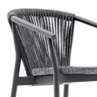 Sgabello da Giardino Impilabile Alluminio e Tessuto Tecnico – Smart by Varaschin Viadurini