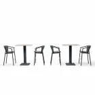 Sgabello da Giardino Impilabile Alluminio e Tessuto Tecnico – Smart by Varaschin Viadurini