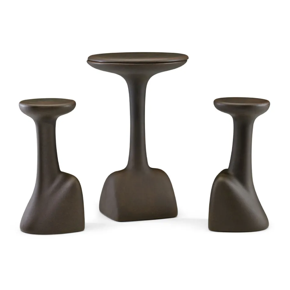 Sgabello da Giardino in Polietilene Colorato Made in Italy - Stromboli Viadurini