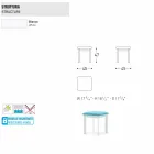 Sgabello da giardino Varaschin System in tessuto imbottito e alluminio Viadurini