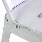 Sgabello da Interno e Esterno in Ferro Altezza 94 cm - Cancelleria Viadurini