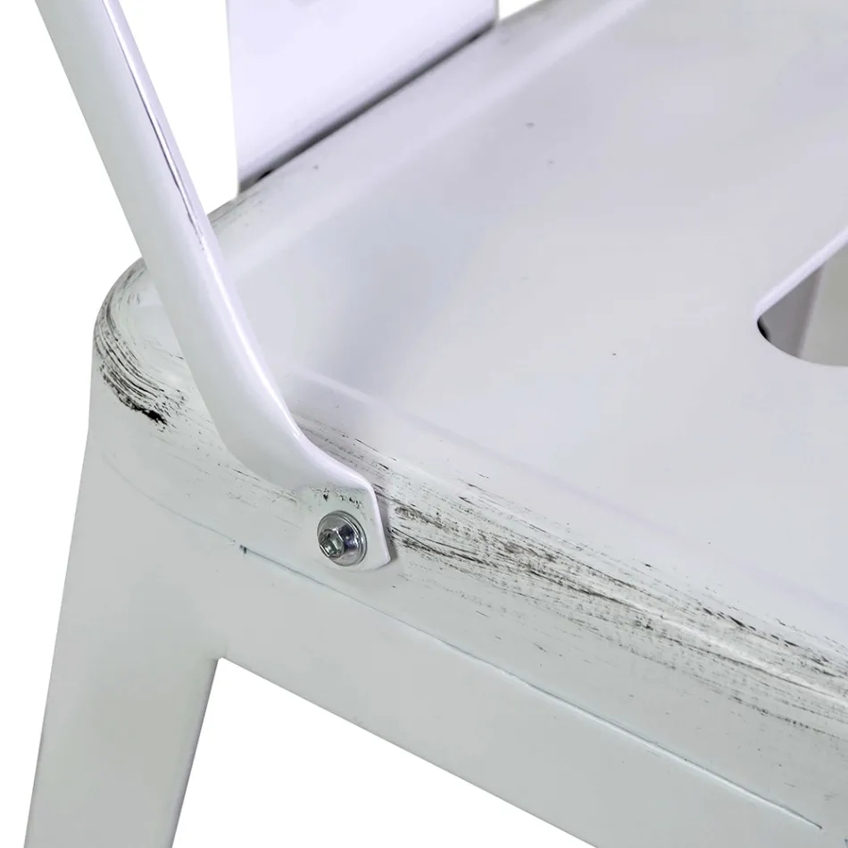 Sgabello da Interno e Esterno in Ferro Altezza 94 cm - Cancelleria Viadurini