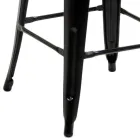 Sgabello da Interno e Esterno in Ferro e Legno - Cancelleria Viadurini