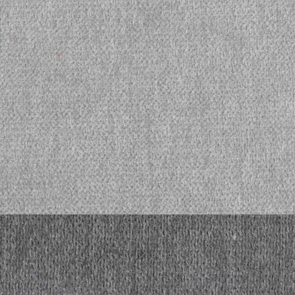 Sgabello da Salotto Design in Tessuto con Bordino e Metallo Antracite - Scarat Viadurini