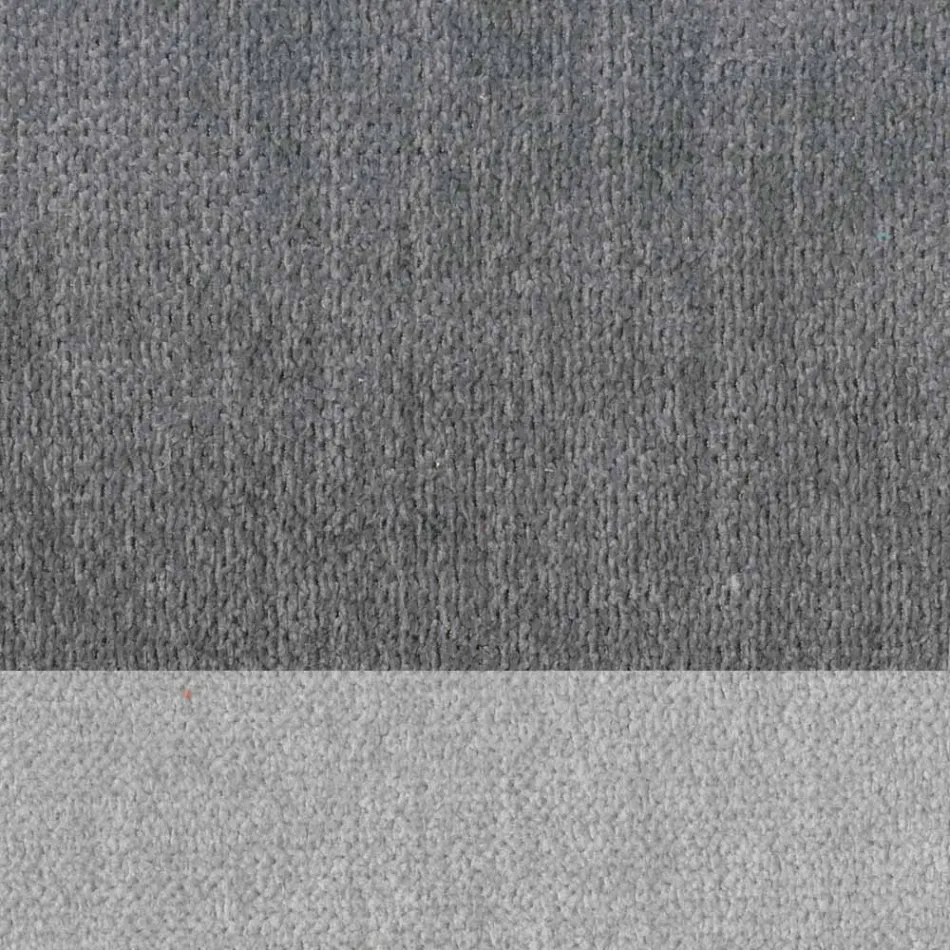 Sgabello da Salotto Design in Tessuto con Bordino e Metallo Antracite - Scarat Viadurini