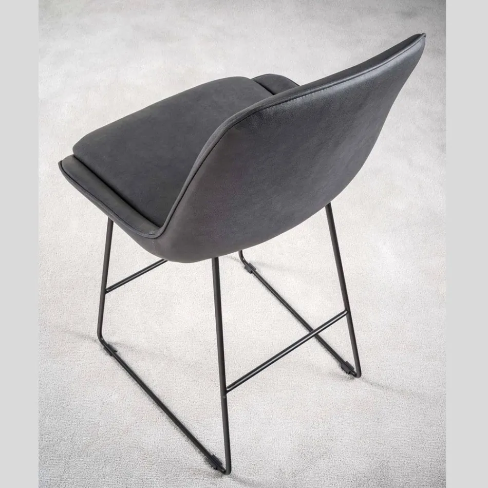 Sgabello da Soggiorno con Diverse Strutture e Finiture - Denis Viadurini