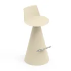 Sgabello da Soggiorno Realizzato in Polietilene con Poggiapiedi - Ellisse Viadurini