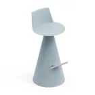 Sgabello da Soggiorno Realizzato in Polietilene con Poggiapiedi - Ellisse Viadurini