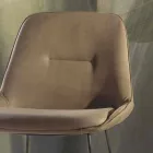 Sgabello Design Moderno con Slitta in Metallo Verniciato - Ines Viadurini