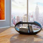 Sgabello di design con libreria integrata Ellix made in Italy Viadurini