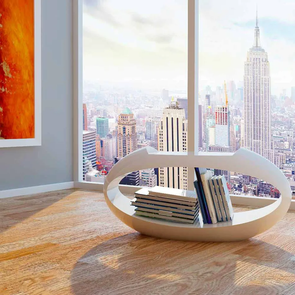 Sgabello di design con libreria integrata Ellix made in Italy Viadurini