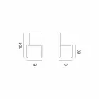 Sgabello di Design in Ecopelle per Cucina o Sala da Pranzo H 80 cm - Celine Viadurini