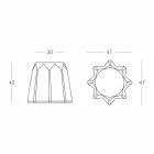 Sgabello di Design Moderno Colorato a Forma di Pandoro by Slide - Pandoro Viadurini