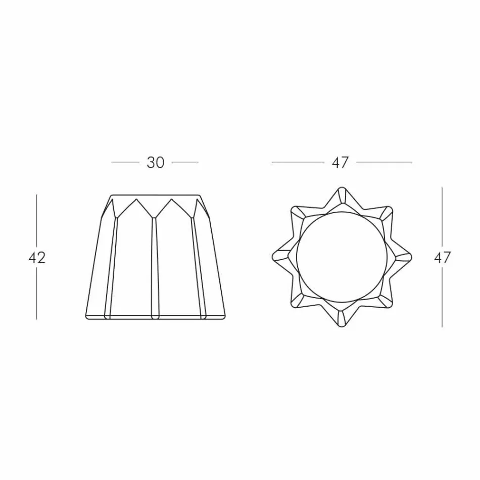 Sgabello di Design Moderno Colorato a Forma di Pandoro by Slide - Pandoro Viadurini