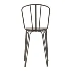 Sgabello di Design Moderno in Stile Industrial in Ferro e Legno, 2 Pezzi - Erika Viadurini