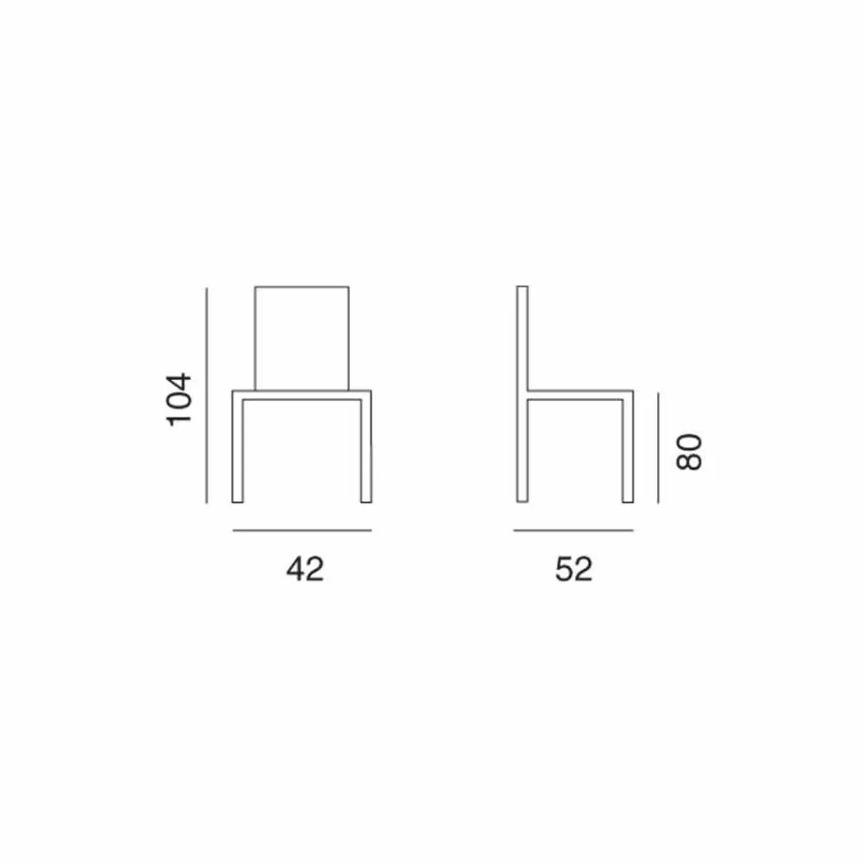 Sgabello di design per cucina o sala da pranzo Celine H80  Viadurini
