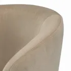 Sgabello Fisso con Seduta in Velluto e Base in Acciaio Made in Italy - Alassio Viadurini