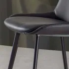 Sgabello Fisso H 65 cm, Struttura con 4 Gambe in Metallo - Ines Viadurini