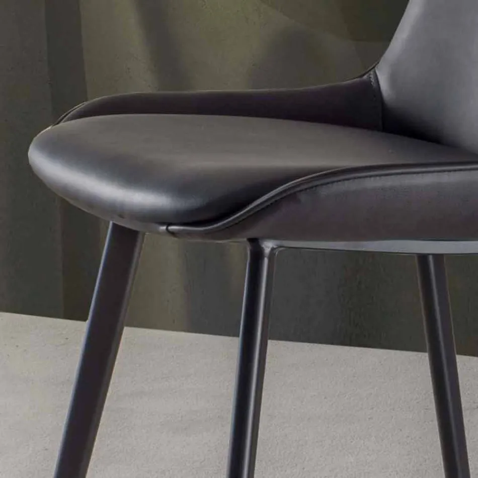 Sgabello Fisso H 65 cm, Struttura con 4 Gambe in Metallo - Ines Viadurini