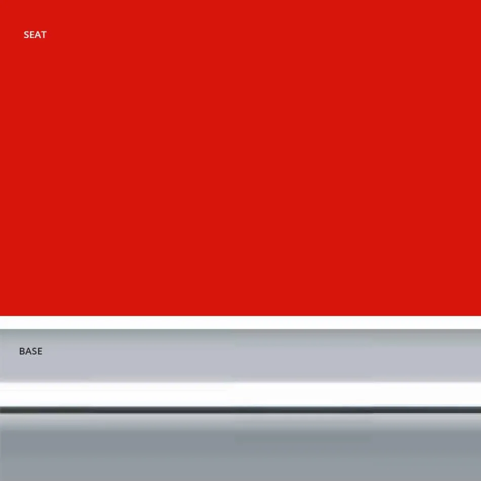 Sgabello Fisso in Ecopelle, Design Moderno H 65 cm- Alina Viadurini