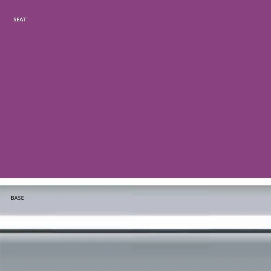 Sgabello Fisso in Ecopelle, Design Moderno H 65 cm- Alina Viadurini