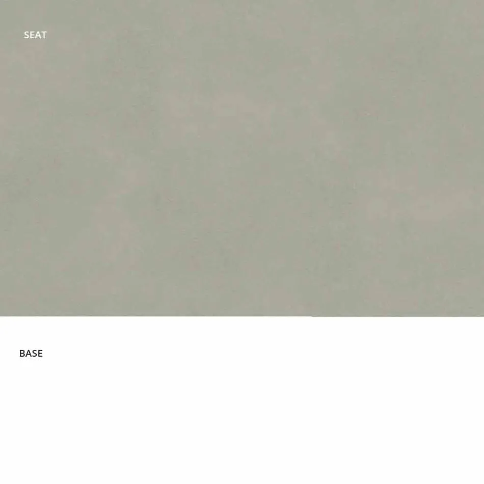 Sgabello Fisso in Ecopelle, Design Moderno H 65 cm- Alina Viadurini