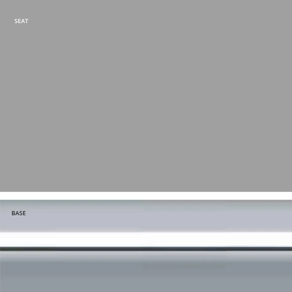 Sgabello Fisso in Ecopelle, Design Moderno H 65 cm- Alina Viadurini