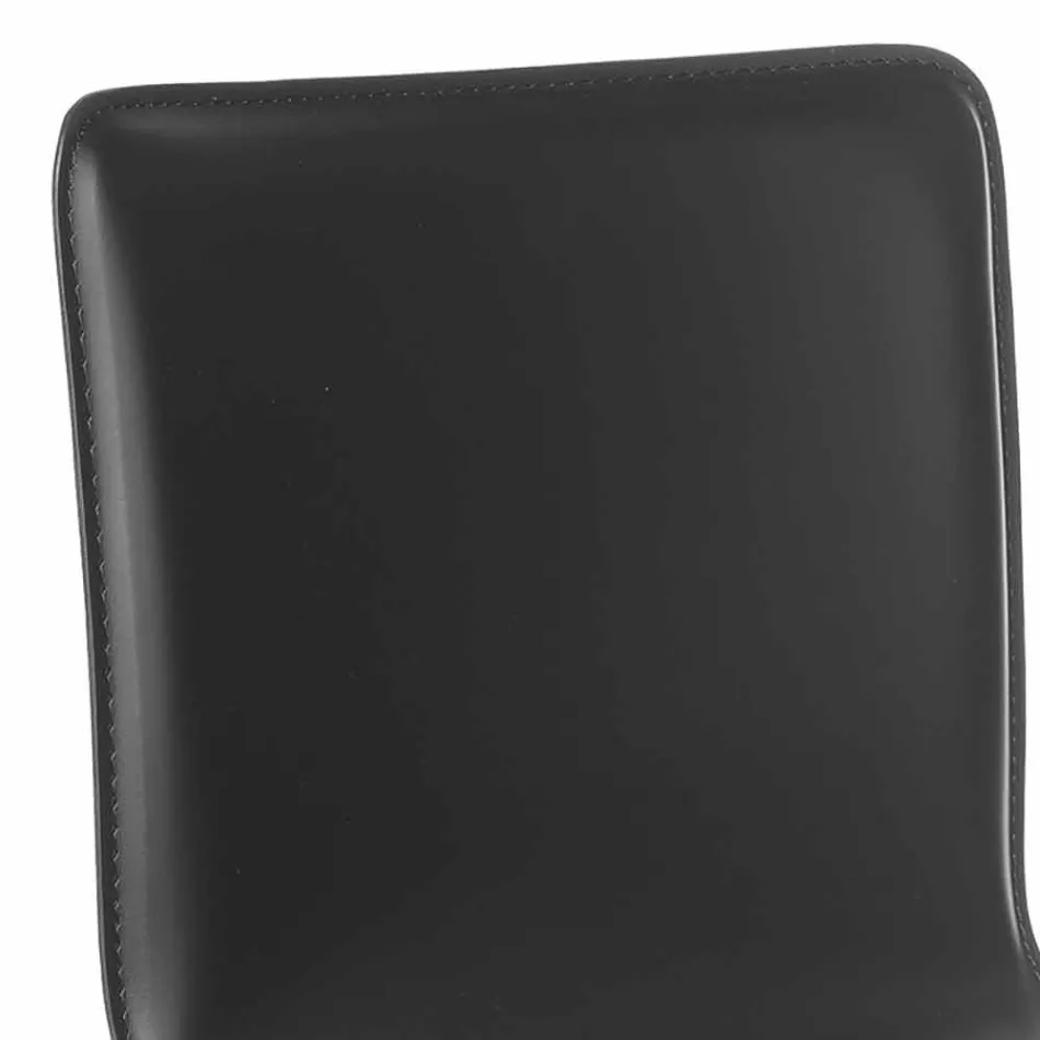 Sgabello girevole con schienale di design moderno Gord, H 113 cm Viadurini