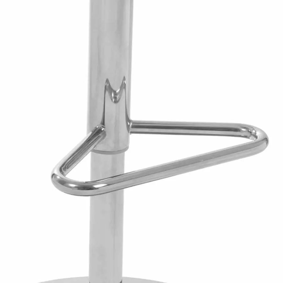 Sgabello girevole con schienale di design moderno Gord, H 113 cm Viadurini