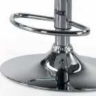 Sgabello Girevole con Schienale in Diverse Misure Made in Italy - Parma Viadurini