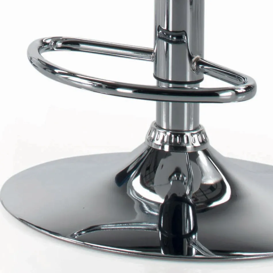 Sgabello Girevole con Schienale in Diverse Misure Made in Italy - Parma Viadurini