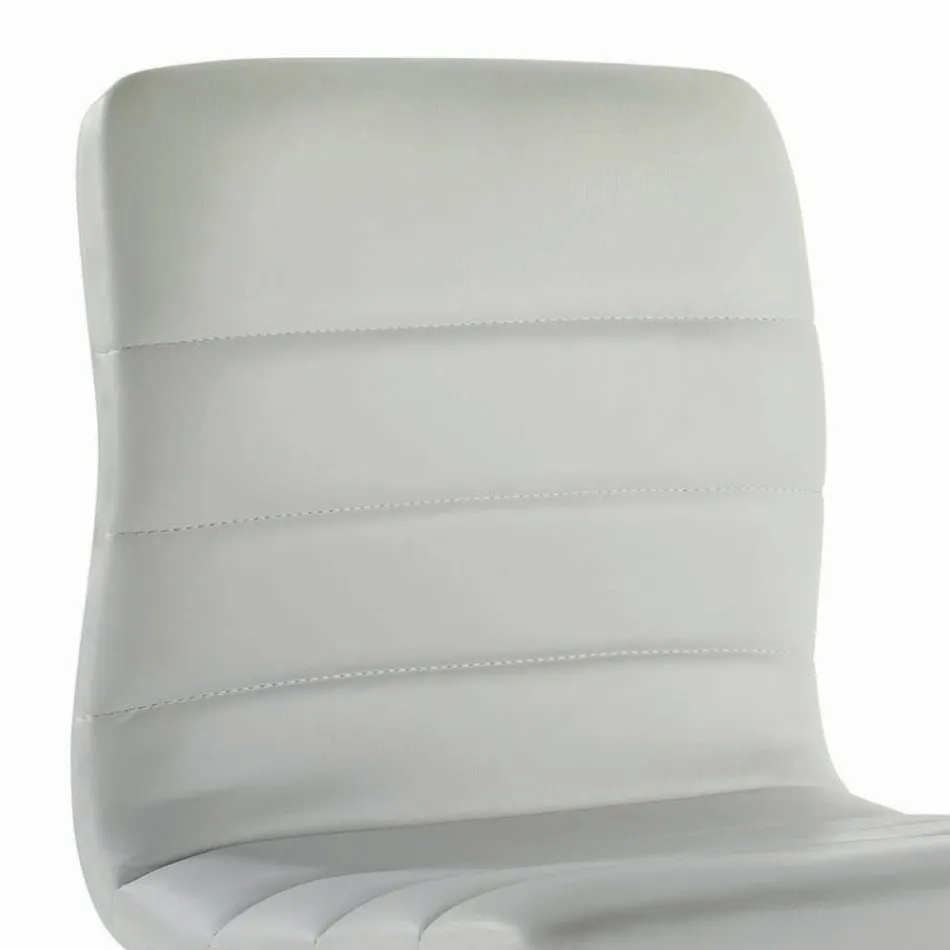 Sgabello Girevole con Schienale in Diverse Misure Made in Italy - Parma Viadurini