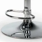 Sgabello Girevole con Seduta in Velluto e Base in Acciaio Made in Italy - Adria Viadurini