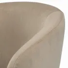 Sgabello Girevole e Regolabile in Altezza in Velluto e Acciaio - Alassio Viadurini