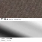 Sgabello Girevole in Tessuto e Acciaio con Alzata a Gas Made in Italy - Marchesi Viadurini