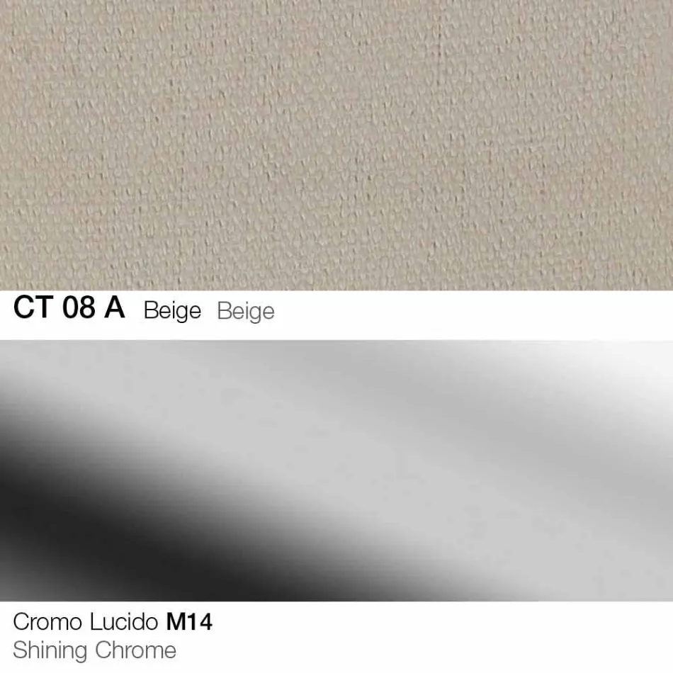 Sgabello Girevole in Tessuto e Acciaio con Alzata a Gas Made in Italy - Marchesi Viadurini