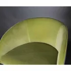 Sgabello Imbottito e Rivestito con Struttura in Metallo Made in Italy - Anversa Viadurini