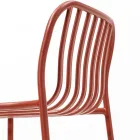 Sgabello Impilabile da Esterno in Metallo Made in Italy 2 Pezzi - Simply Viadurini