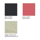 Sgabello in Faggio Massello con Seduta in Tessuto  Made in Italy - Ratisbona Viadurini