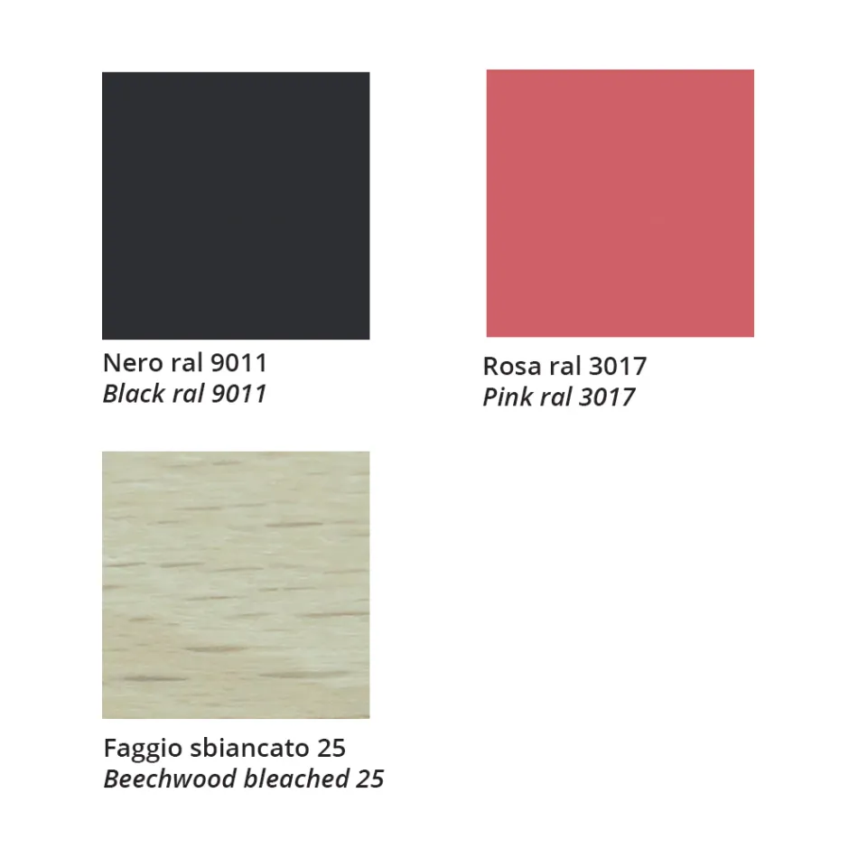 Sgabello in Faggio Massello con Seduta in Tessuto  Made in Italy - Ratisbona Viadurini