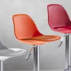 Sgabello in Polipropilene, Design Moderno e Alzabile - Rosa Viadurini