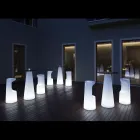 Sgabello Luminoso da Esterno in Polietilene con Luce LED Made in Italy - Forlina Viadurini