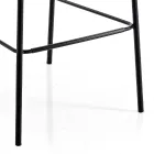 Sgabello Moderno da Cucina in Velluto Trapuntato Colorato di Design - Scarat Viadurini