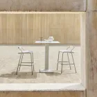 Sgabello per Esterno con Cuscini Inclusi Made in Italy - Noss by Varaschin Viadurini