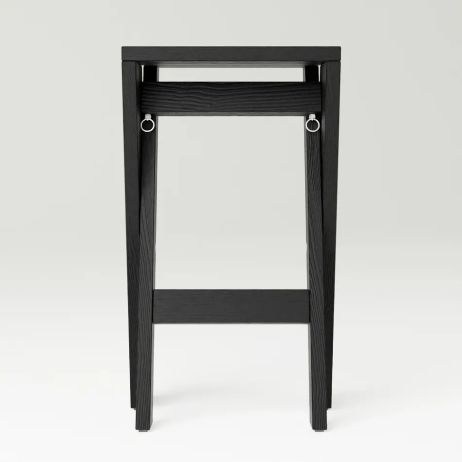 Sgabello Pieghevole e Impilabile in Frassino Massello - Write Viadurini