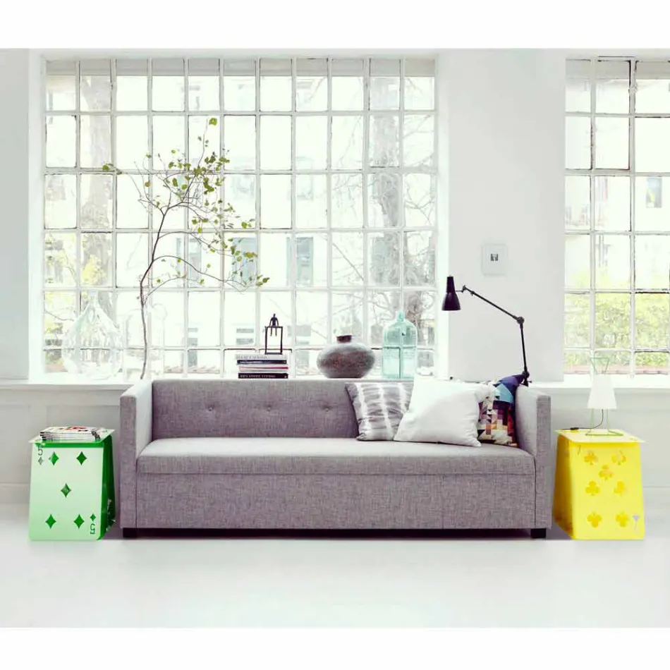 Sgabello – tavolino- portariviste ComeQuandoFuoriPiove Mabele Viadurini