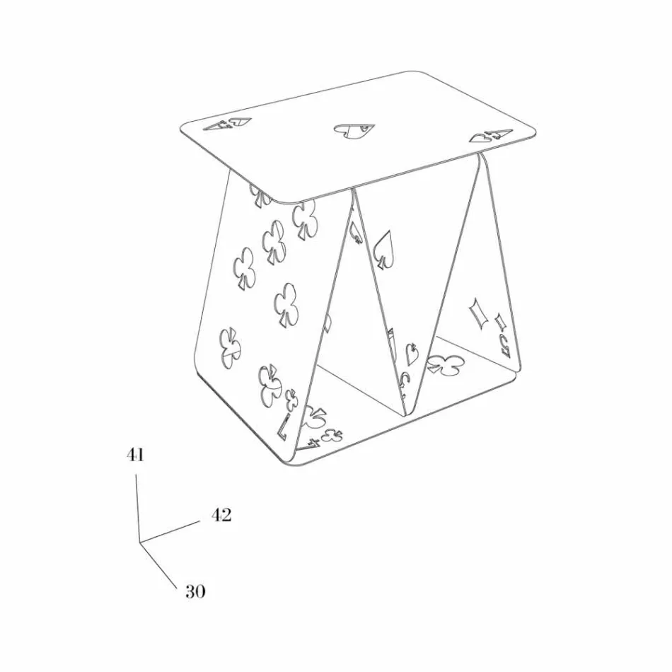 Sgabello – tavolino- portariviste ComeQuandoFuoriPiove Mabele Viadurini