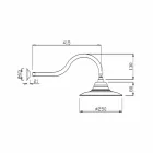 Soffione Classico in Acciaio con Braccio Doccia in Ottone Made in Italy - Jeko Viadurini