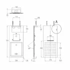 Soffione Doccia da Parete in Acciaio con Doppio Getto Made in Italy - Cartesio Viadurini
